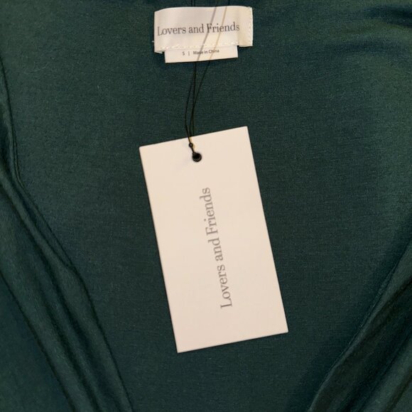 Share Lovers & Friends Emerald Green Knot Front Maxi Dress - Size S- - Picture 5 of 9